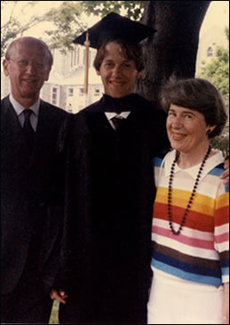 Donald and Kathleen attend Scot's graduation from Villanova Law School in 1986.